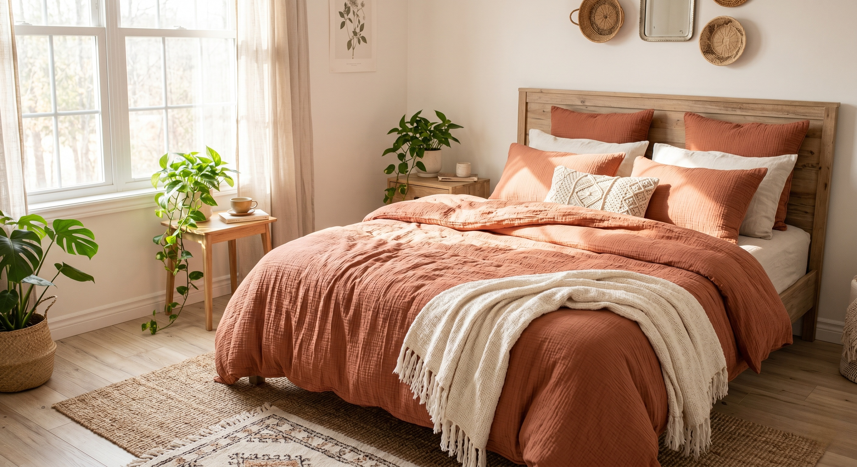 Housse de Couette Gaze de Coton : Le Secret d'une Chambre d'Été Bohème et Respirante ZenPur