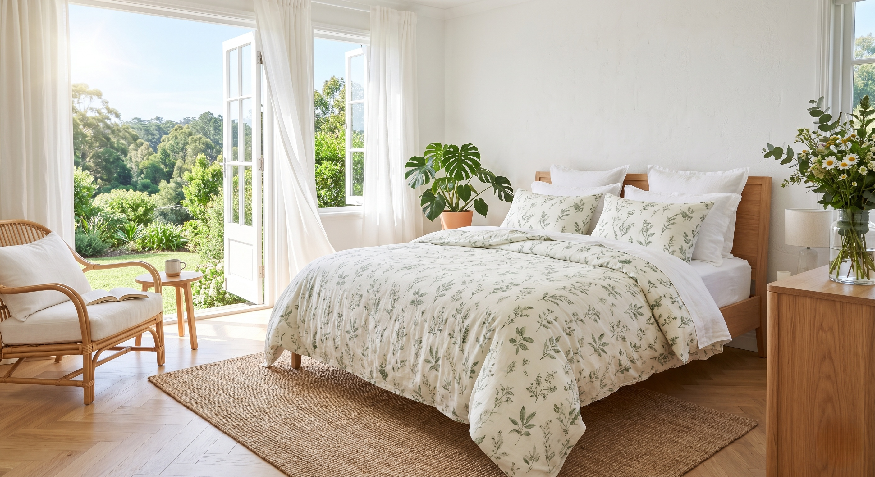 Couette Légère Imprimée : Le Secret 2-en-1 pour un Lit d'Été Frais et Élégant ZenPur