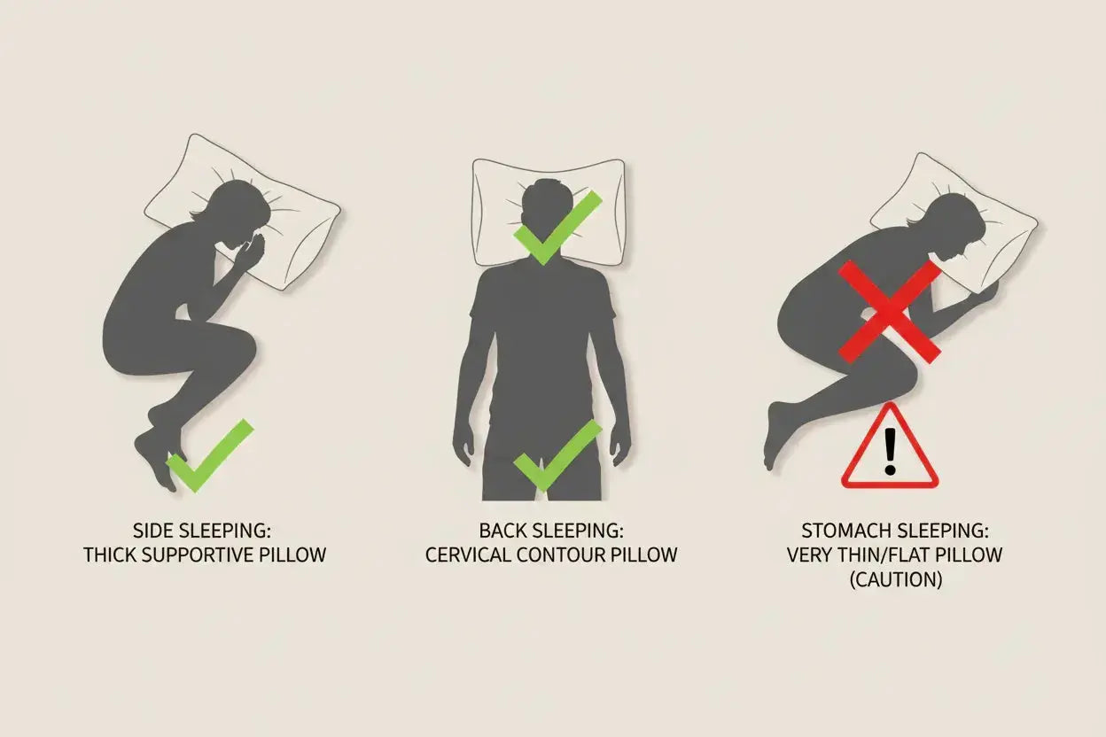 Comment choisir son oreiller selon sa position de sommeil pour éviter les douleurs ? ZenPur