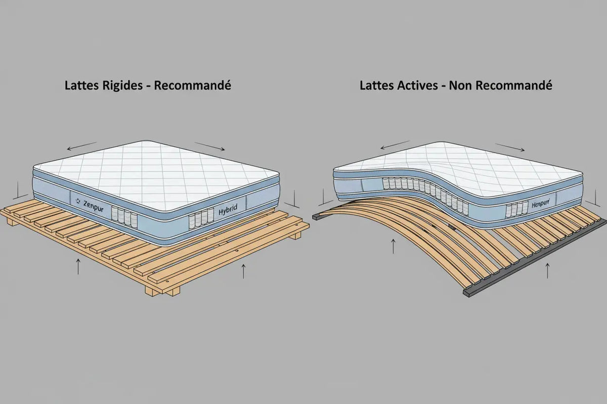 Lattes rigides ou actives : Quel sommier choisir pour votre matelas ...