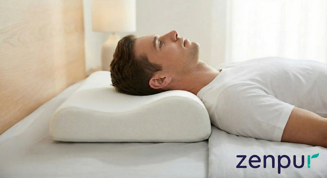 Oreiller Mémoire de Forme Cervical : Fini le "Torticolis du Matin" ZenPur