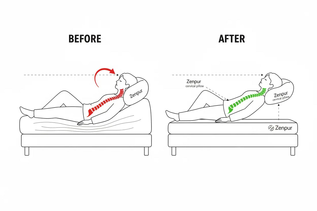 Mal-au-haut-du-dos-la-nuit-Le-double-piège-du-matelas-mou-et-de-l-oreiller-épais ZenPur