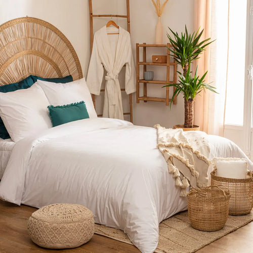 Parure uni percal blc 240x220 ZenPur