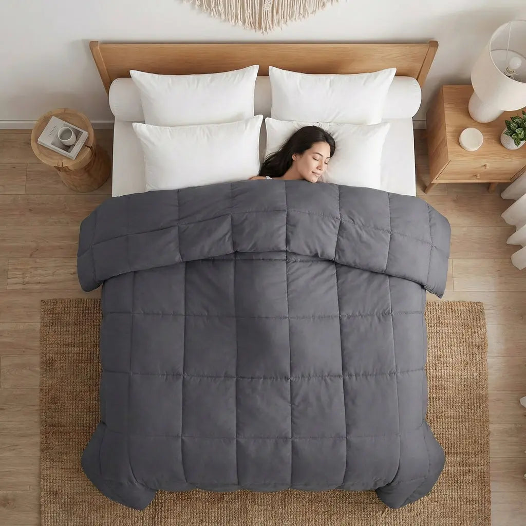 Couverture Lestée ZenPur Apaisante & Anti-Stress (150x200 cm) - Gris - ZenPur