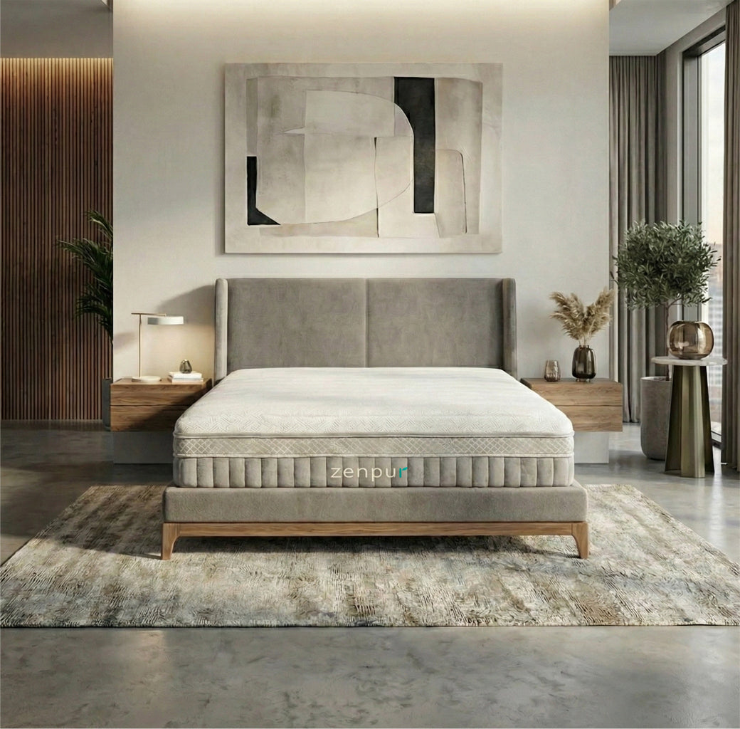 Matelas Elite Hybride ZenPur®-Soutien Ergonomique et Qualité Premium ZenPur