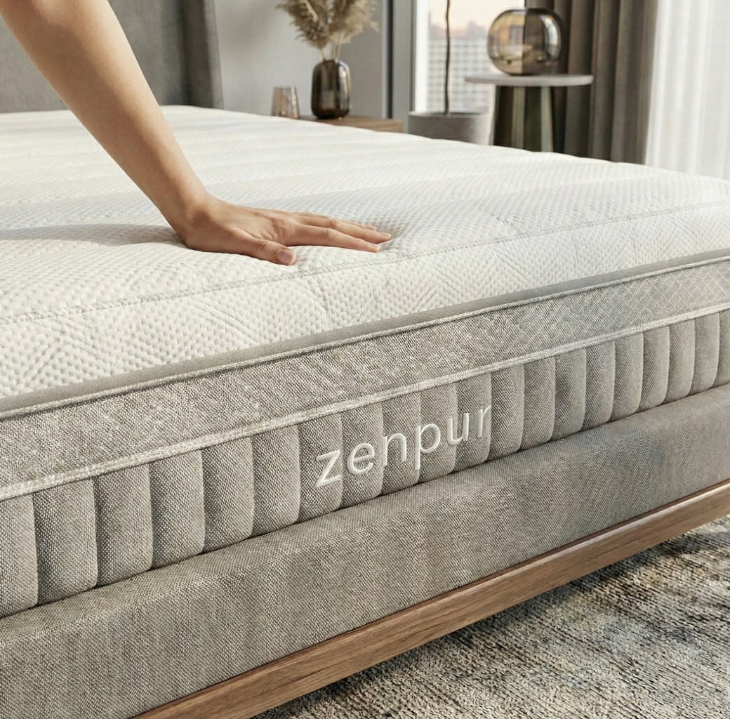 Matelas Elite Hybride ZenPur®-Soutien Ergonomique et Qualité Premium ZenPur