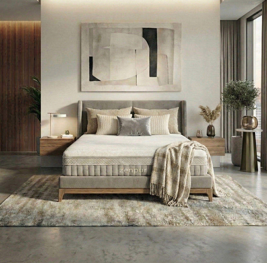 Matelas Elite Hybride ZenPur®-Soutien Ergonomique et Qualité Premium ZenPur