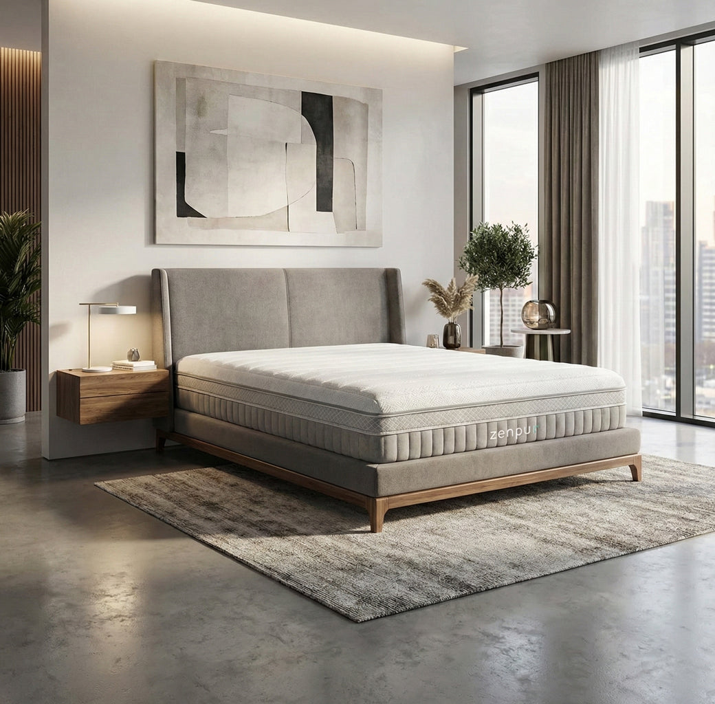 Matelas Elite Hybride ZenPur®-Soutien Ergonomique et Qualité Premium ZenPur