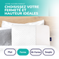 ZenPur - Ergonomic Cervical Memory Foam Pillow Designed in France & Made in Europe - Oeko Tex Certified.