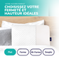 ZenPur - Ergonomic Cervical Memory Foam Pillow Designed in France & Made in Europe - Oeko Tex Certified.