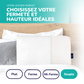 ZenPur - Ergonomic Cervical Memory Foam Pillow Designed in France & Made in Europe - Oeko Tex Certified.