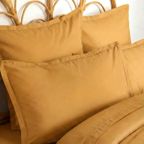 Taie d'Oreiller Coton Jaune Moutarde - 50x70 cm ZenPur