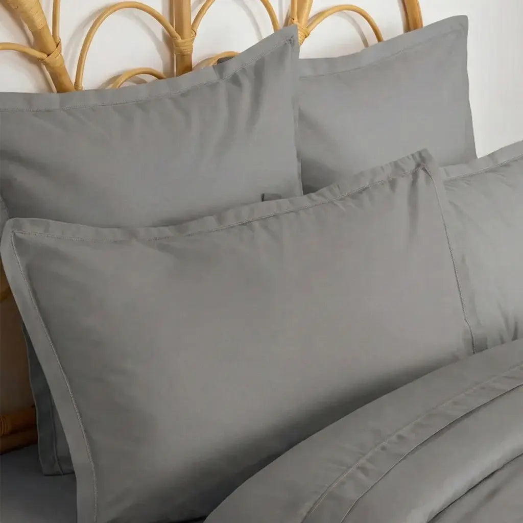 Taie d'oreiller coton Gris souris - 50x70 cm ZenPur