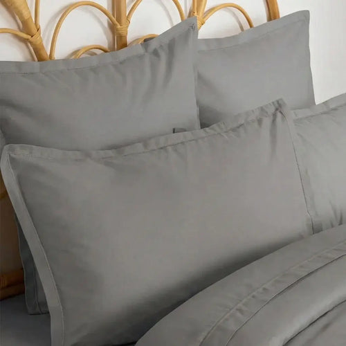 Taie d'oreiller coton Gris souris - 50x70 cm ZenPur