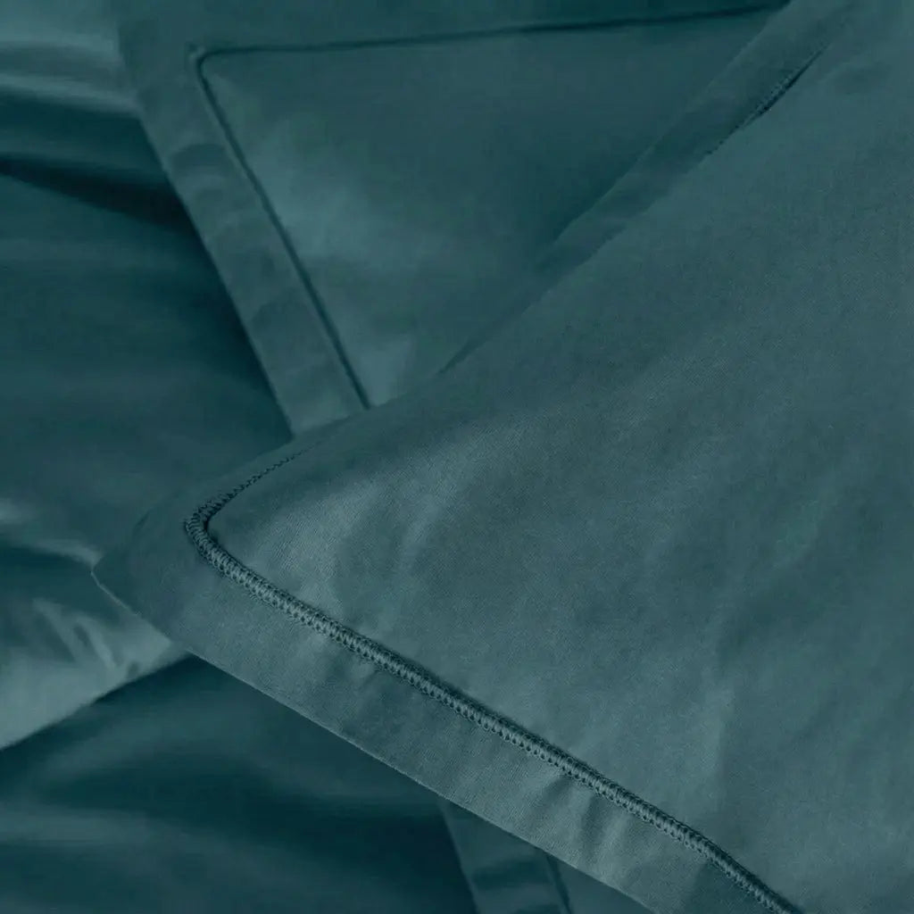 Taie d'oreiller coton Bleu canard - 50x70 cm ZenPur