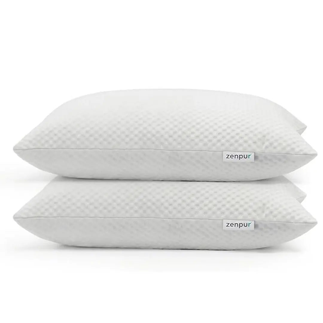 Lot de 2 Oreillers En mousse à Mémoire de forme en Flocons - 50x60 cm ZenPur