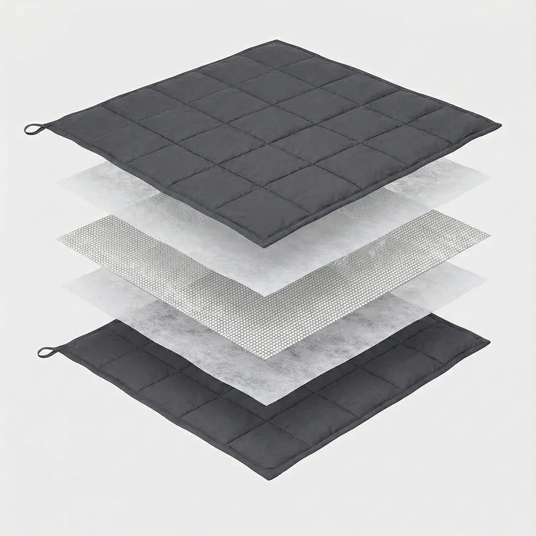 Couverture Lestée ZenPur Apaisante & Anti-Stress (150x200 cm) - Gris Zenpur