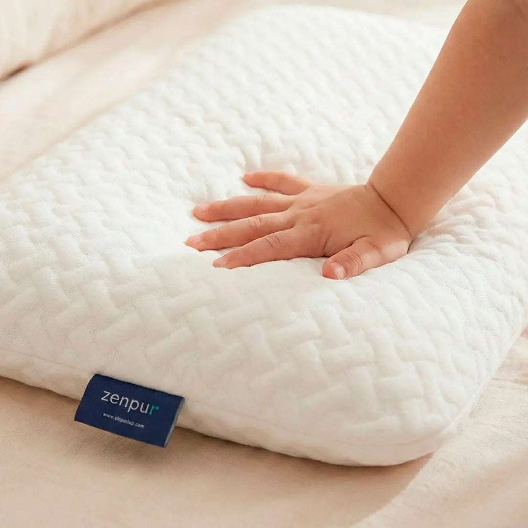 Oreiller Enfant "Plat" Ergonomique à Mémoire de Forme - 3 à 5 ans (40 x 60 cm) - ZenPur