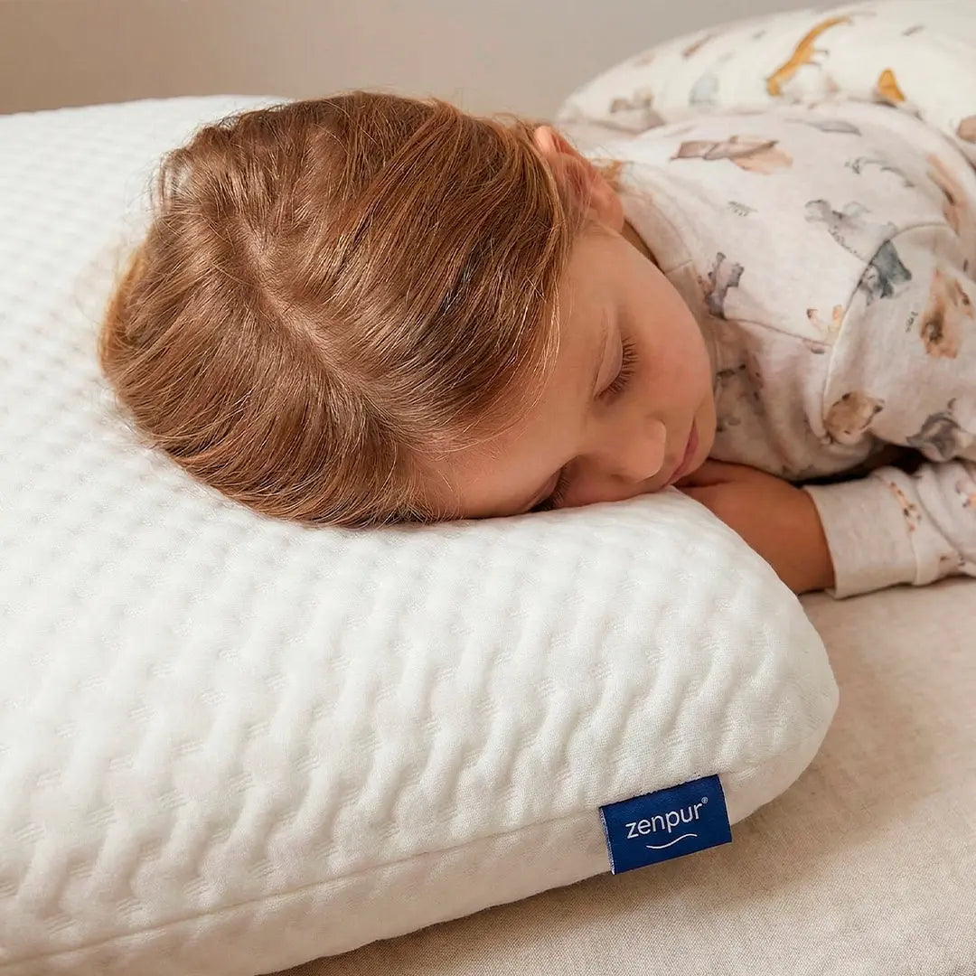 Oreiller Enfant "Moelleux" Ergonomique à Mémoire de Forme - 6 à 10 ans (40 x 60 cm) - ZenPur