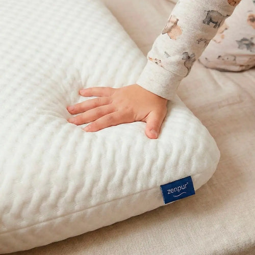 Oreiller Enfant Moelleux Ergonomique à Mémoire de Forme - 6 à 10 ans (40 x 60 cm) ZenPur