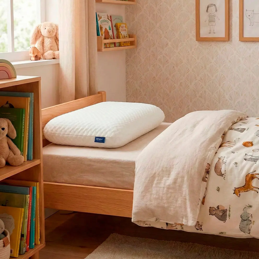 Oreiller Enfant "Moelleux" Ergonomique à Mémoire de Forme - 6 à 10 ans (40 x 60 cm) - ZenPur