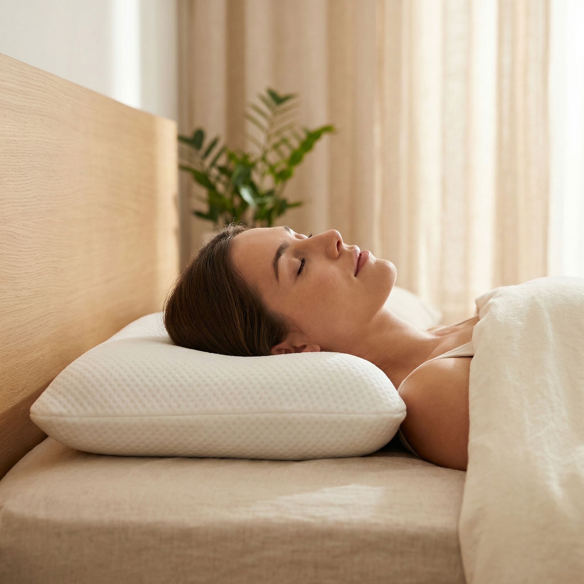 Lot de 2 Oreillers En mousse à Mémoire Mixte Classique - 50x60 cm