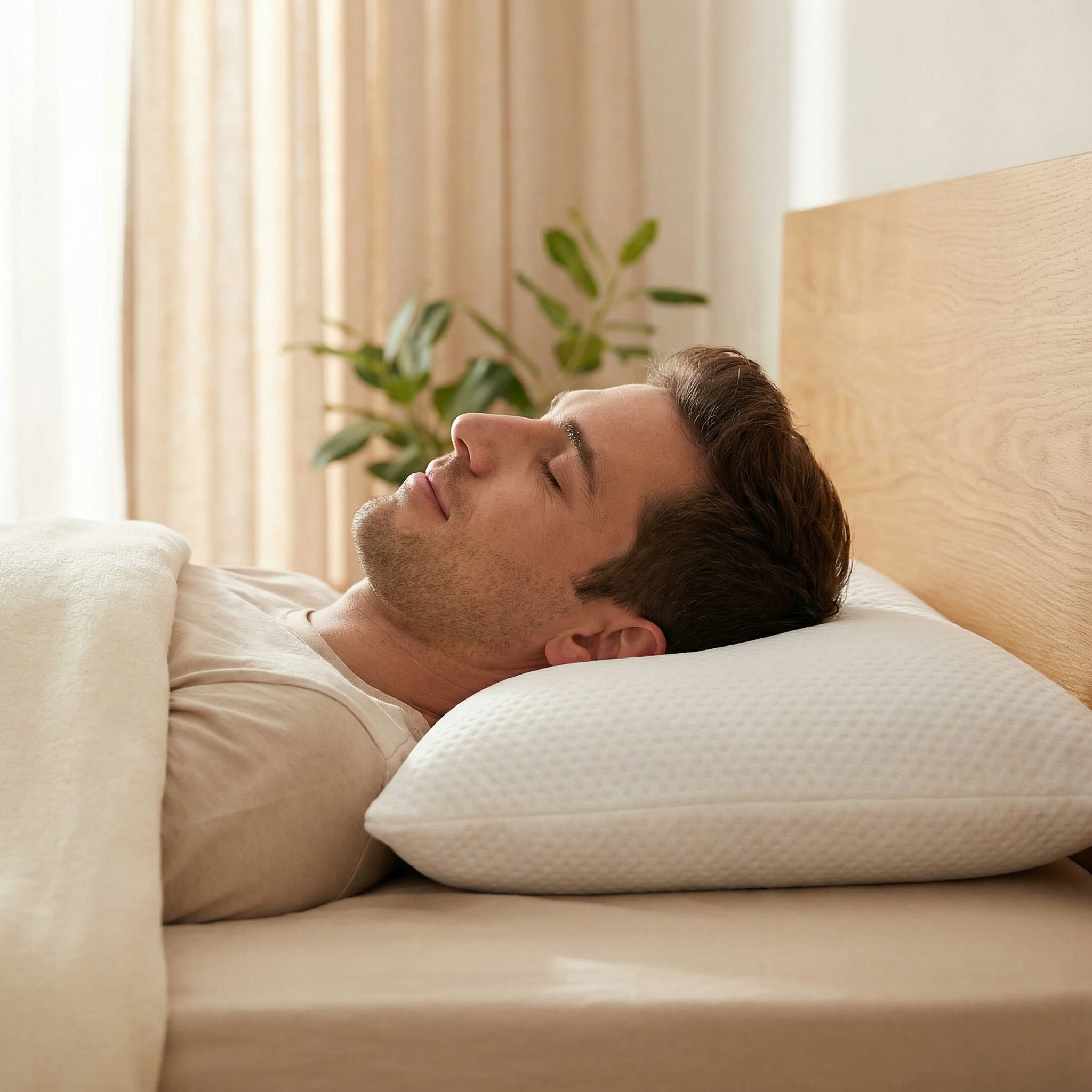 Lot de 2 Oreillers En mousse à Mémoire Mixte Classique - 50x60 cm