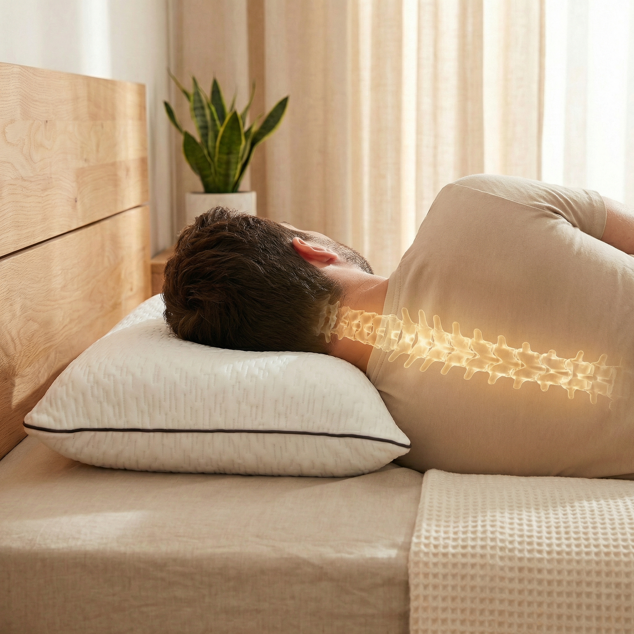 Oreiller en mousse à Mémoire Mixte Silver - 50x70 cm