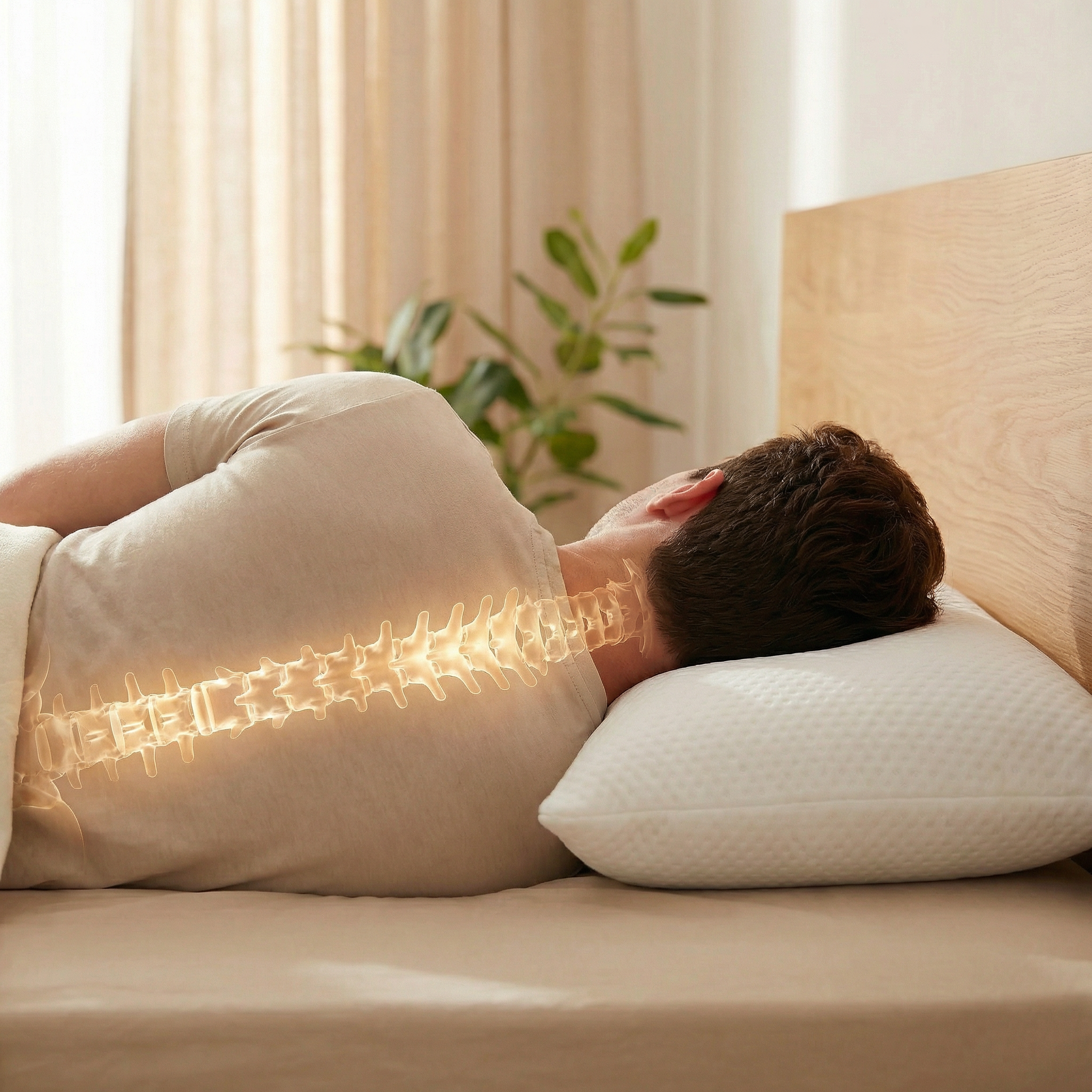 Lot de 2 Oreillers En mousse à Mémoire Mixte Classique - 50x60 cm