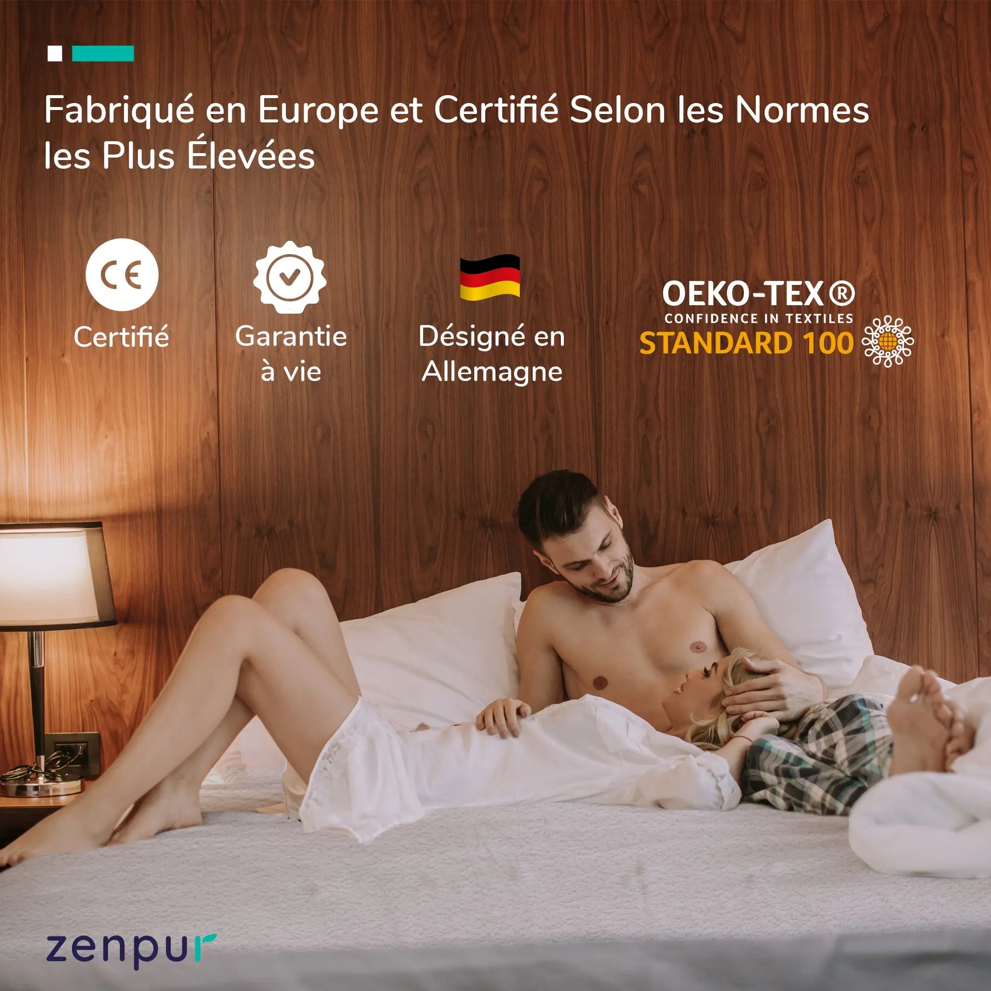 ZenPur: Protège-Matelas Imperméable et Respirant, Certifié Oeko-TEX ZenPur