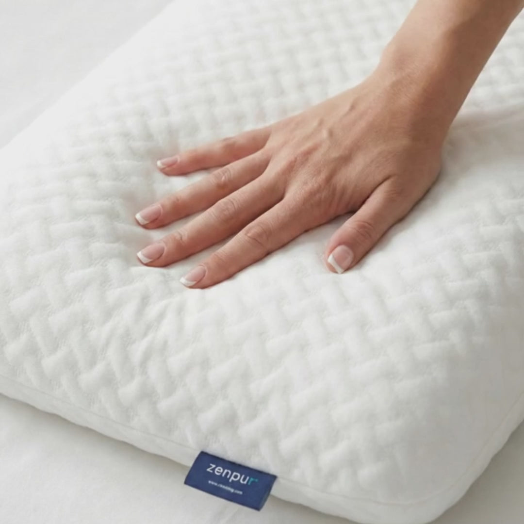 Oreiller mémoire de forme Cervical Ergonomique "MOELLEUX" Anti-Acariens - 40 x 60 cm