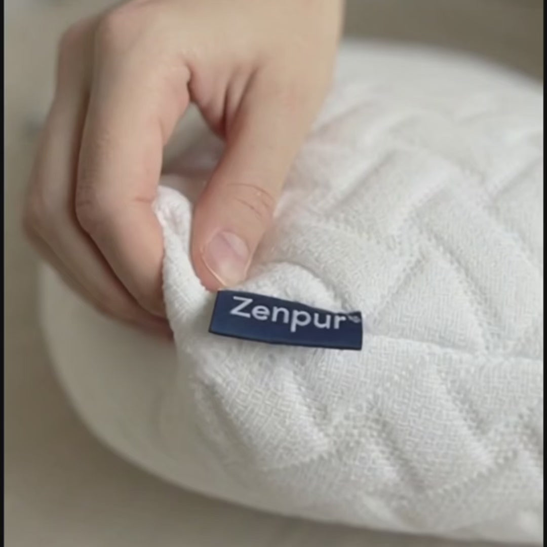 Oreiller mémoire de forme Cervical Ergonomique "MOELLEUX" Anti-Acariens - 40 x 60 cm