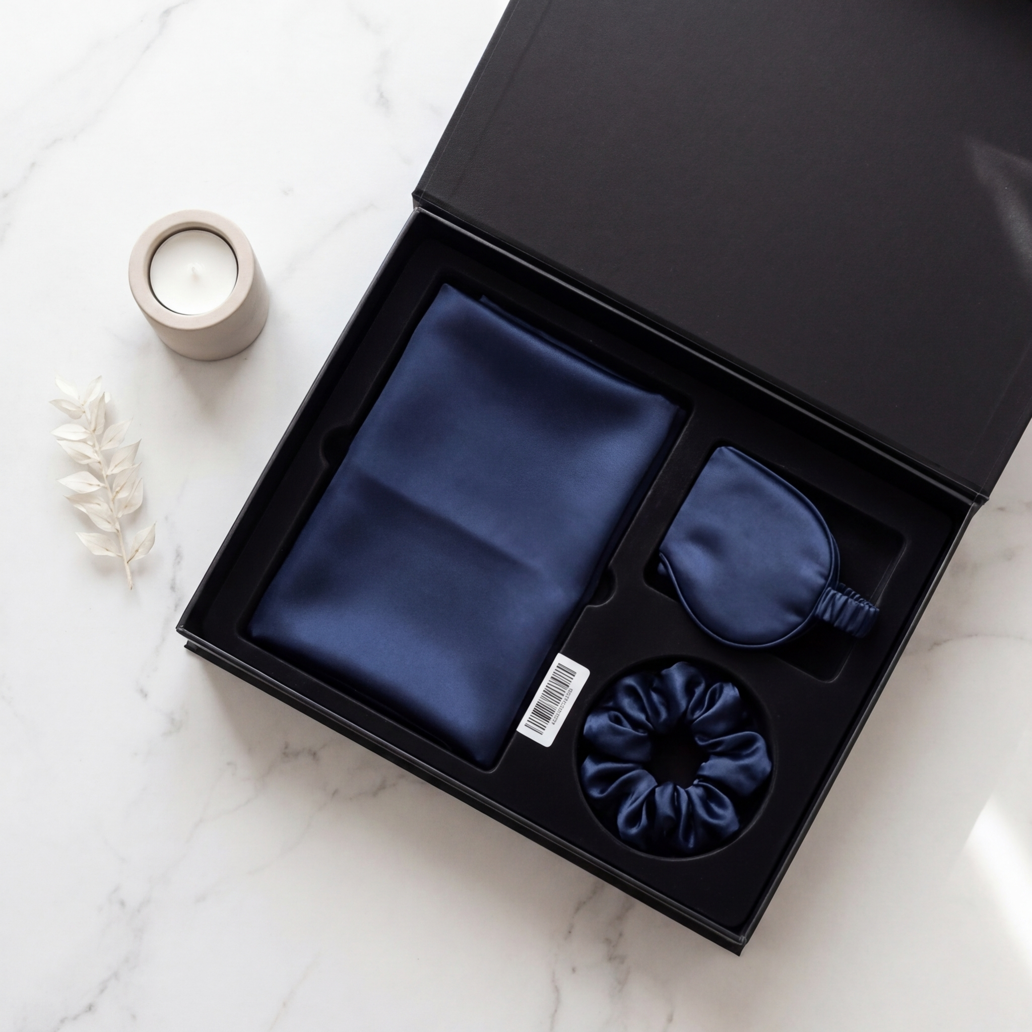 Coffret Cadeau en Soie - Taie d'Oreiller + Masque de Nuit + Chouchou - 100% Soie de Mûrier 22 Momme ZenPur