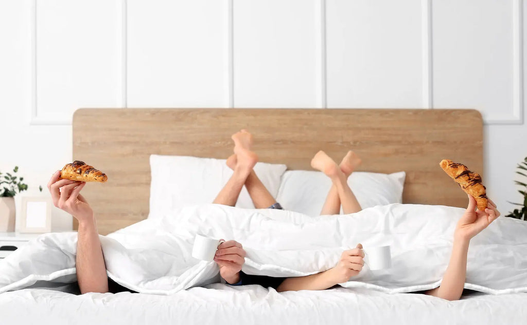 Chambre cosy avec couette ZenPur premium 4 saisons, design élégant et confortable