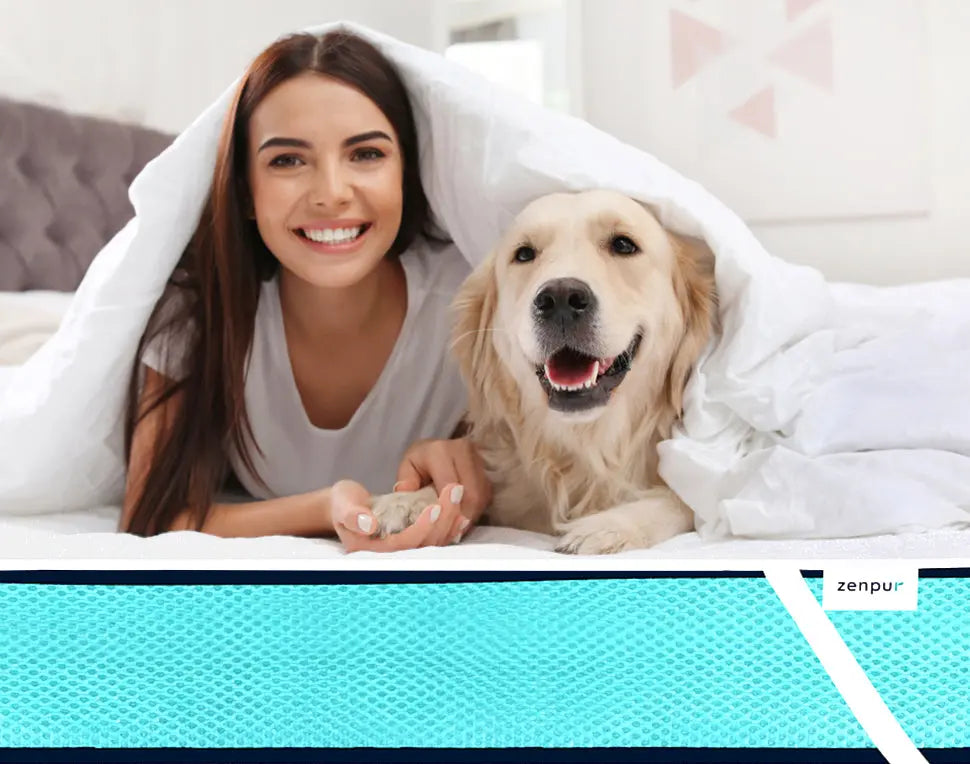 Chambre cosy avec matelas protégé par le protège-matelas ZenPur respirant et hypoallergénique