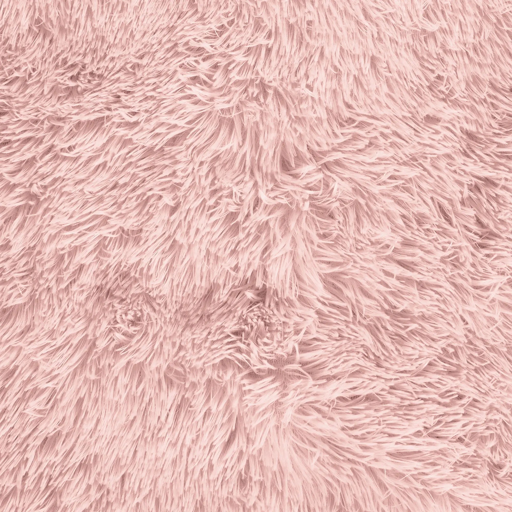 Couvre-lit en Peluche à Poils Longs Rose Zenpur