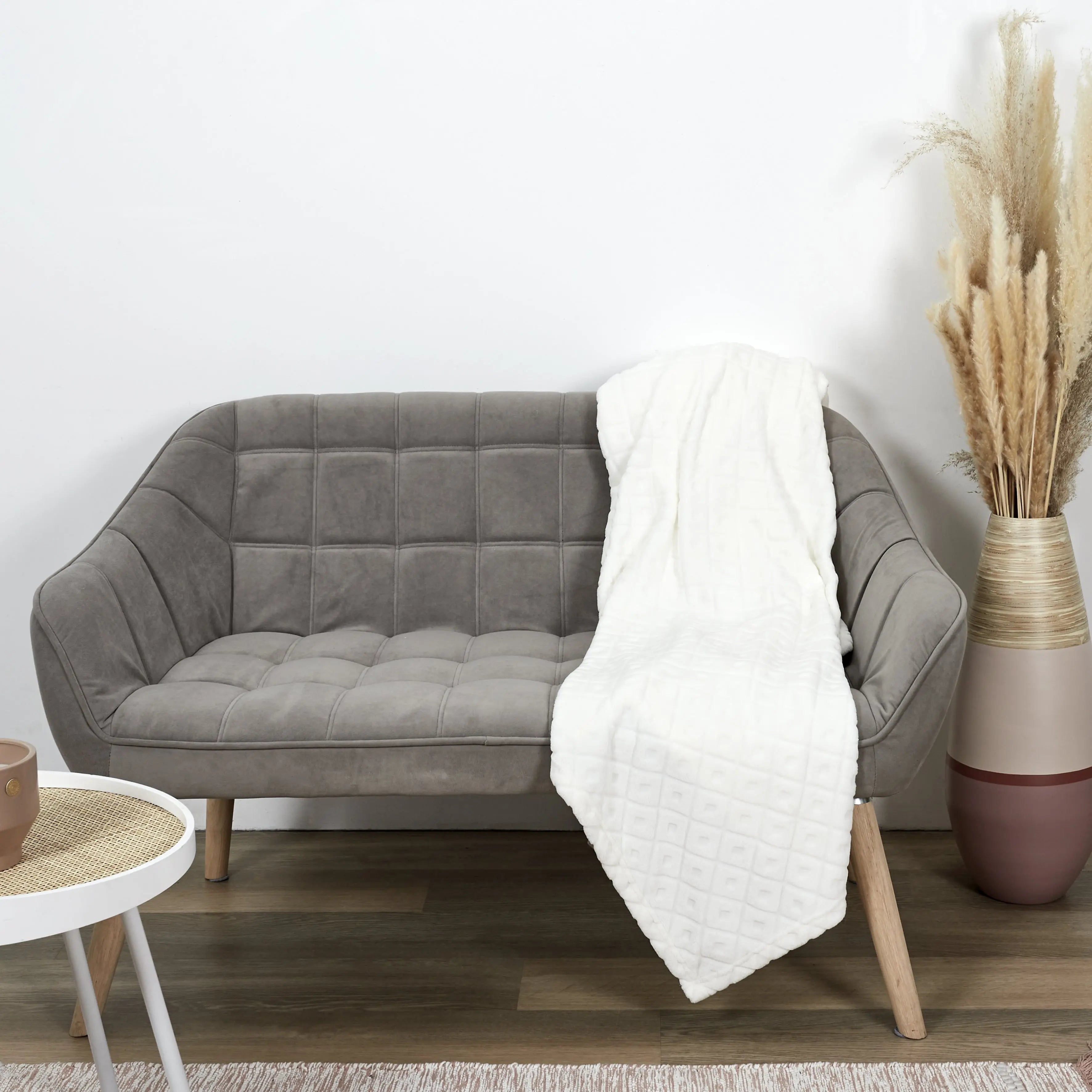 Plaid Beige Embossé Zenpur