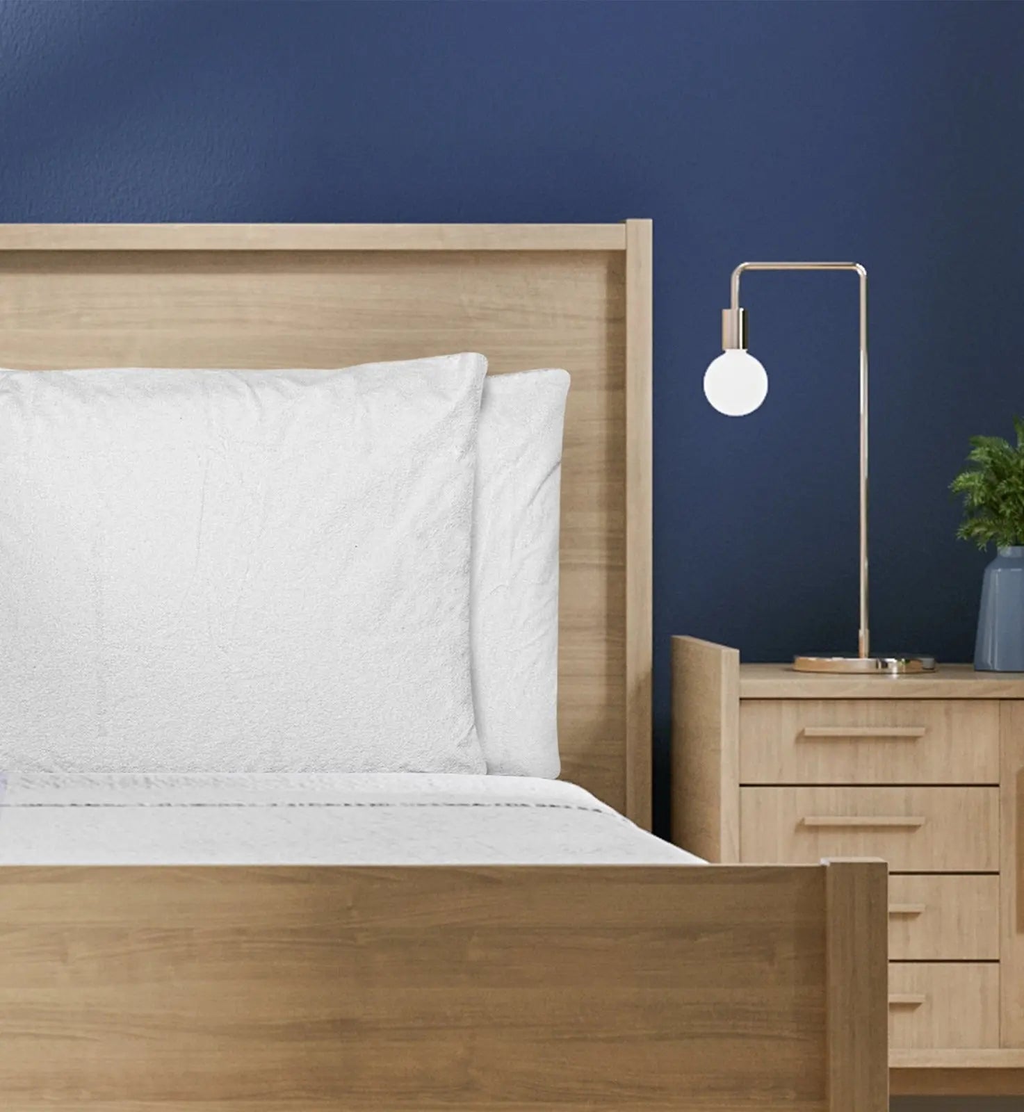 Protège-oreiller ZenPur placé sur un oreiller pour confort et protection maximale