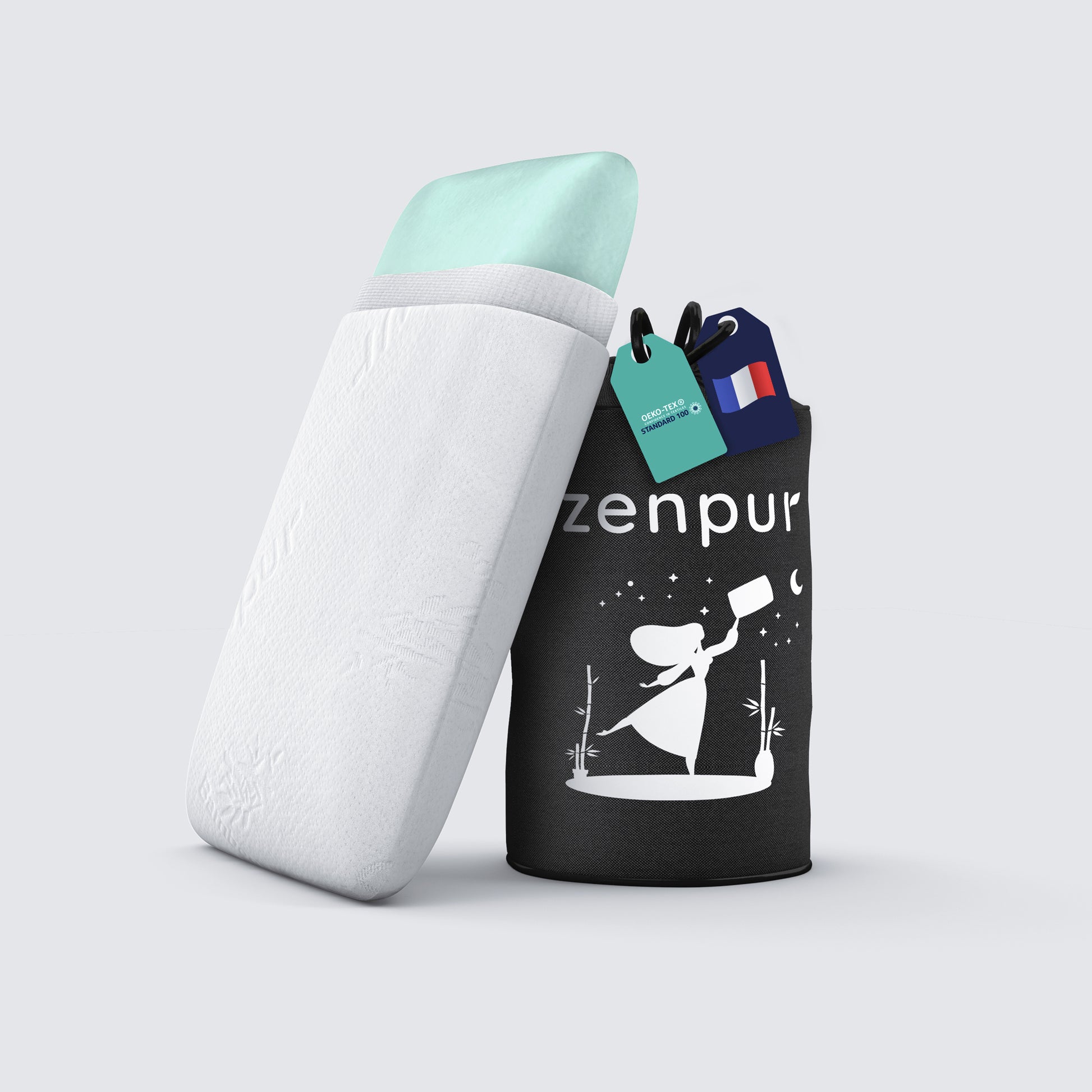 ZenPur entworfen Ergonomisches Fr Nackenkissen aus Memory-Schaum, in -